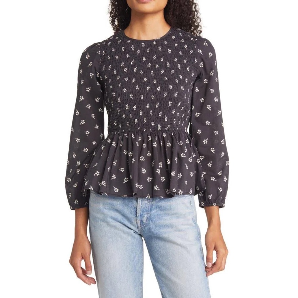 Marine Layer Gabrielle Floral Smocked Long
Sleeve Top XS NWT - Picture 12 of 12